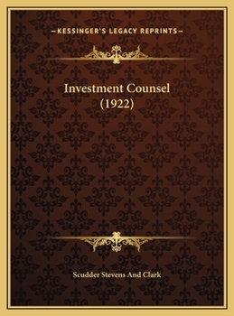 Investment counsel