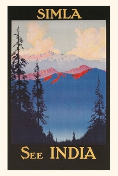 Paperback Vintage Journal Simla Travel Poster Book