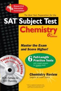 Paperback SAT Subject Test: Chemistry: The Best Test Prep for the SAT II [With CDROM] Book