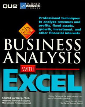 Paperback Business Analysis with Excel Book