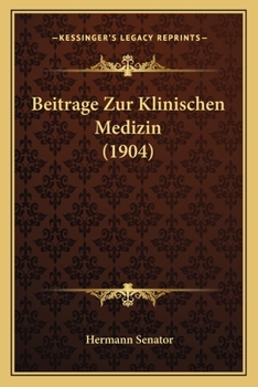 Paperback Beitrage Zur Klinischen Medizin (1904) [German] Book