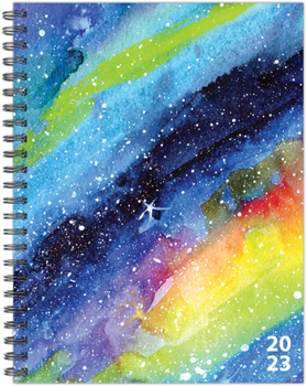 Spiral-bound Galaxy 6.5 X 8.5 Softcover Weekly Planner Book