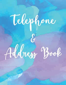 Paperback Telephone & Address Book: Large Print Phone Book & Addresses Book with Tabs Book