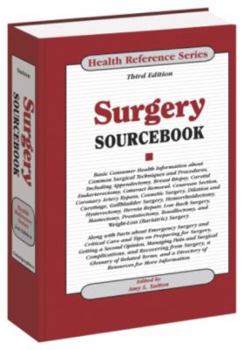 Hardcover Surgery Sourcebook (Health Reference) Book