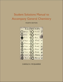 Paperback Student Solutions Manual to Accompany General Chemistry Book