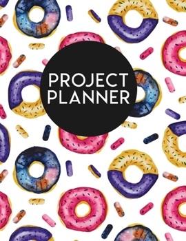 Paperback Project Planner: Donut 2020 Planner Focus Weekly Monthly Book