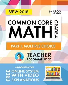 Paperback Common Core Math Workbook, Grade 4: Multiple Choice, Daily Math Practice Grade 4 Book