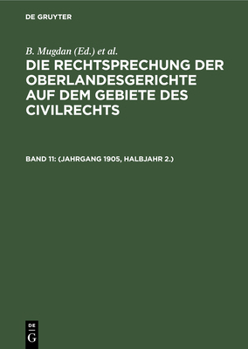 Hardcover (Jahrgang 1905, Halbjahr 2.) [German] Book