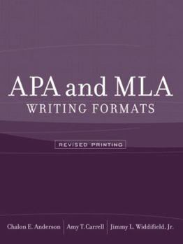 Paperback APA and MLA Writing Formats Book