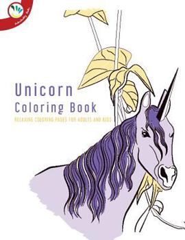 Paperback Unicorn Coloring Book. Relaxing Coloring Pages for Adults and Kids Book
