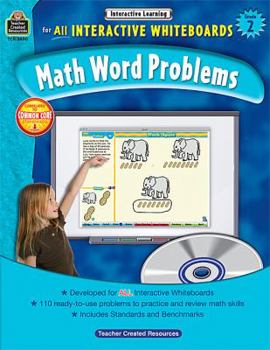 Paperback Interactive Learning: Math Word Problems Grd 2 [With CDROM] Book