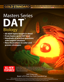 Paperback DAT Masters Series Biology: Comprehensive Preparation and Practice for the Dental Admission Test Biology by Gold Standard DAT Book