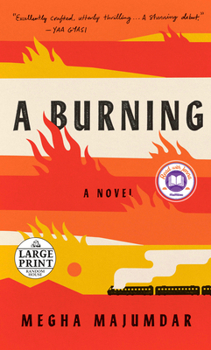 Paperback A Burning [Large Print] Book