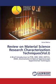 Paperback Review on Material Science Research Characterization Techniques(Vol.I) Book