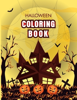 Paperback Halloween Coloring Book: Color Your Halloween Dreams [Large Print] Book