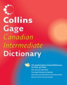 Hardcover Collins Gage Canadian Intermediate Dictionary: Hardcover Book