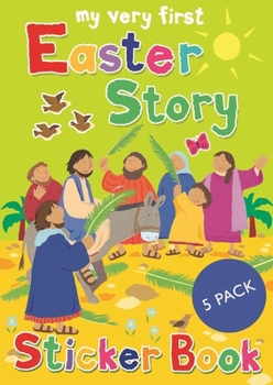 Paperback Easter Story Sticker Book: 5 Pack Book
