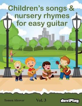 Paperback Children's songs & nursery rhymes for easy guitar. Vol 3. Book