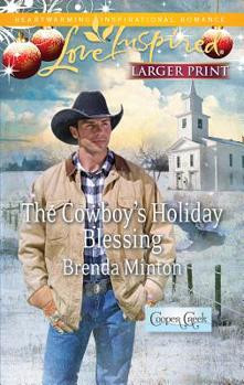 Paperback The Cowboy's Holiday Blessing [Large Print] Book