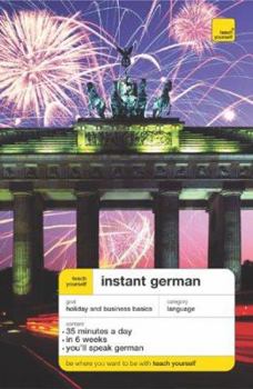 Paperback Teach Yourself Instant German (Book Only) Book