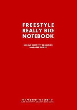 Paperback Freestyle Really Big Notebook, Serious Creativity Collection, 800 Pages, Cherry Book