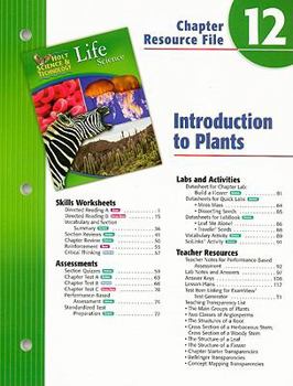 Paperback Holt Science & Technology Life Science Chapter 12 Resource File: Introduction to Plants Book