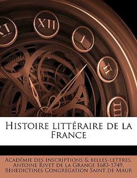 Paperback Histoire Litteraire de La France Volume 12 [French] Book