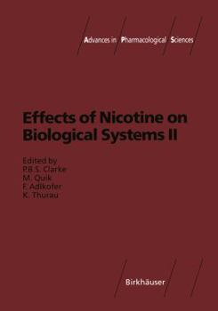 Paperback Effects of Nicotine on Biological Systems II Book