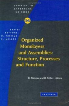 Hardcover Organized Monolayers and Assemblies: Structure, Processes and Function: Volume 16 Book