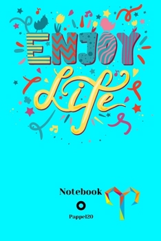Dot Grid Notebook Aries Sign Cover Color Aqua 160 page 6x9-Inches