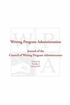 Paperback Wpa: Writing Program Administration 34.2 Book