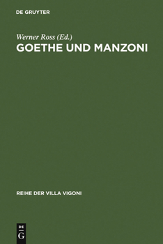 Hardcover Goethe und Manzoni [German] Book