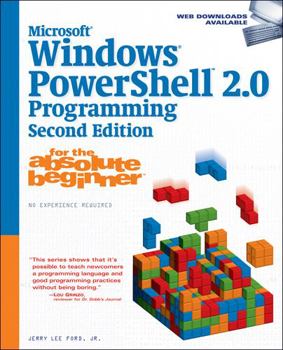 Paperback Microsoft Windows Powershell 2.0 Programming for the Absolute Beginner Book