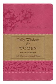 Imitation Leather Daily Wisdom for Women 365-Day Devotional Bible-KJV Book