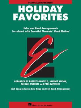 Paperback Essential Elements Holiday Favorites: Piano Accompaniment Book with Online Audio Book