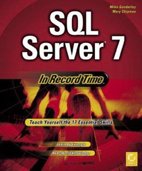 Paperback SQL Server 7 in Record Time Book