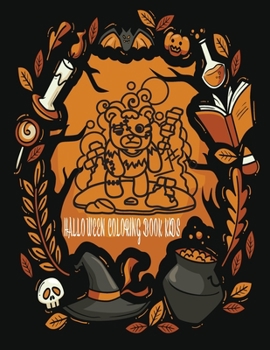 Paperback Halloween Coloring Book Kids: Halloween Coloring Book Creative Kids Book