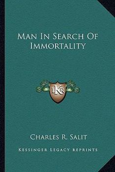 Paperback Man In Search Of Immortality Book