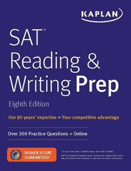 Paperback SAT Reading & Writing Prep: Over 300 Practice Questions + Online Book