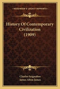 Paperback History Of Contemporary Civilization (1909) Book