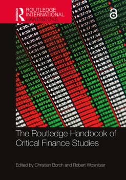 Hardcover The Routledge Handbook of Critical Finance Studies Book