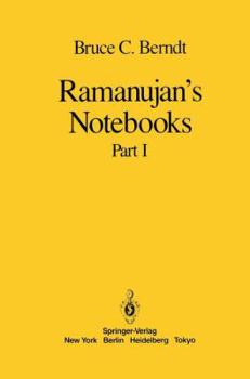 Paperback Ramanujan's Notebooks: Part I Book