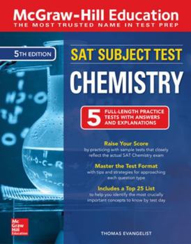 Paperback McGraw-Hill Education SAT Subject Test Chemistry, Fifth Edition Book