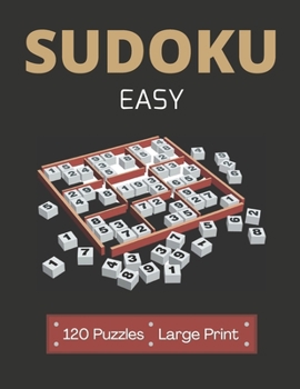 Paperback Sudoku Easy: 120 Easy Sudoku Puzzles - Sudoku for Adults [Large Print] Book