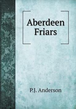 Paperback Aberdeen Friars Book