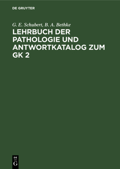 Hardcover Lehrbuch Der Pathologie Und Antwortkatalog Zum Gk 2 [German] Book