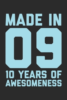 10th Birthday: Blank Lined Journal, Notebook, Planner Awesome Happy 10th Birthday 10 Years Old Gift For Boys And Girls