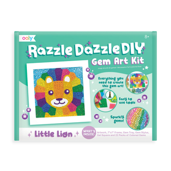 Toy Razzle Dazzle D.Iy. Gem Art Kit: Little Lion [Multiple Languages] Book