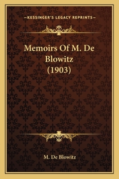 Paperback Memoirs Of M. De Blowitz (1903) Book