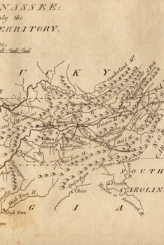 1806 Map of Tennessee - a Poetose Notebook / Journal / Diary (50 Pages/25 Sheets)